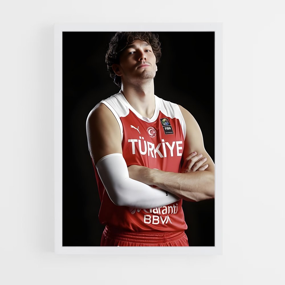 Poster L'Élan Rouge – affiche Basketball (vue 3)